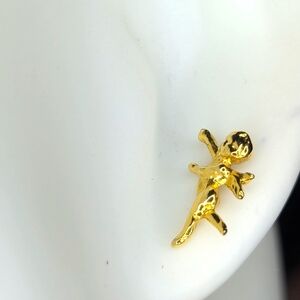 Vintage Avon Gold Vermeil Guardian Angel Earring Studs $18